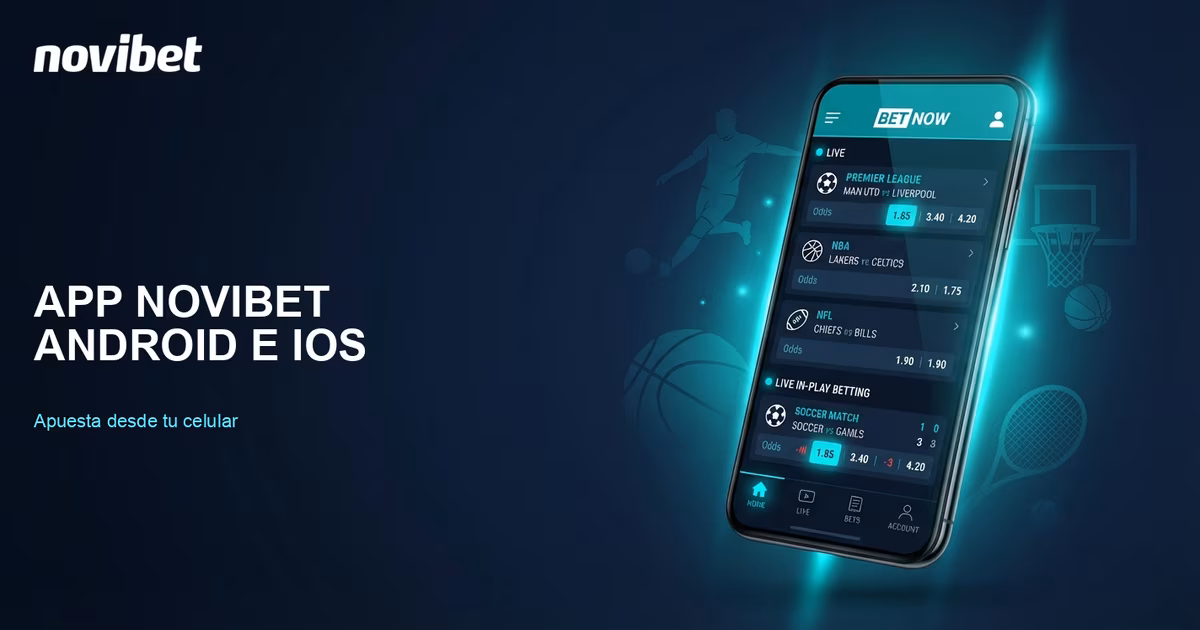 Aplicación móvil de Novibet para apostar desde Android e iOS en Chile